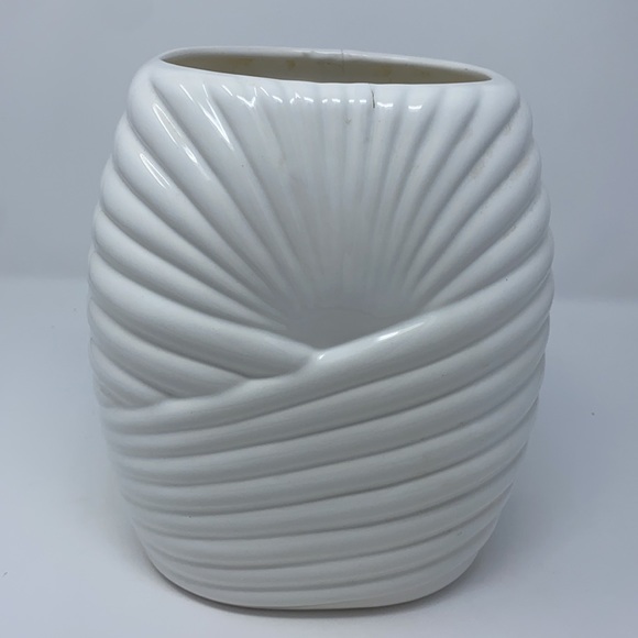 Parox White Art Deco Vintage 80s Large Vase - Picture 17 of 17